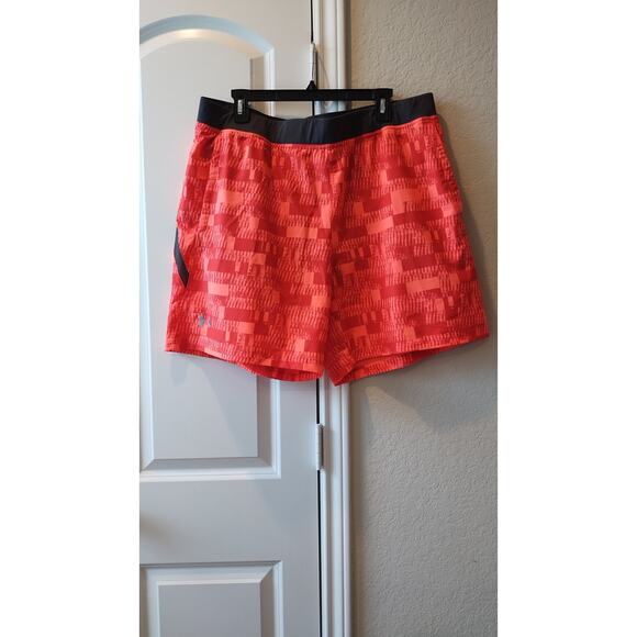 Fitted Coupe Hot Pink Athletic Shorts Size XXL Diamond Cut Under Armour - Picture 1 of 15